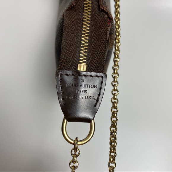 ❌SOLD❌Louis Vuitton Damier Ebene Eva Crossbody Clutch - Picture 9 of 12